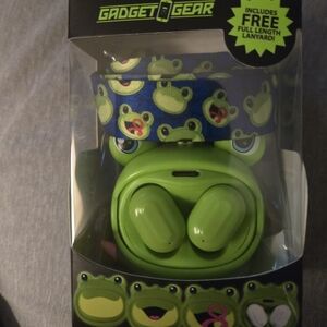 Gadget Gear Flip Budz Animal Flip Case TWS Wireless Ear Budz Free Lanyard Hp🔥🔥